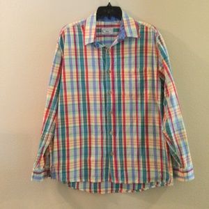 ✔️ Vintage 1946 Clothing Cotton Button Down Shirt Size Large
